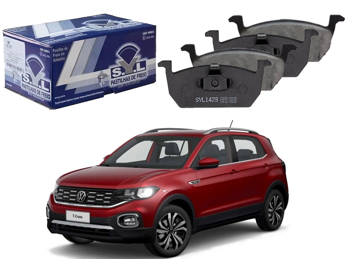 PASTILHA FREIO DIANTEIRA SYL ORIGINAL VOLKSWAGEN T-CROSS 1.0 TSI 1.4 ...