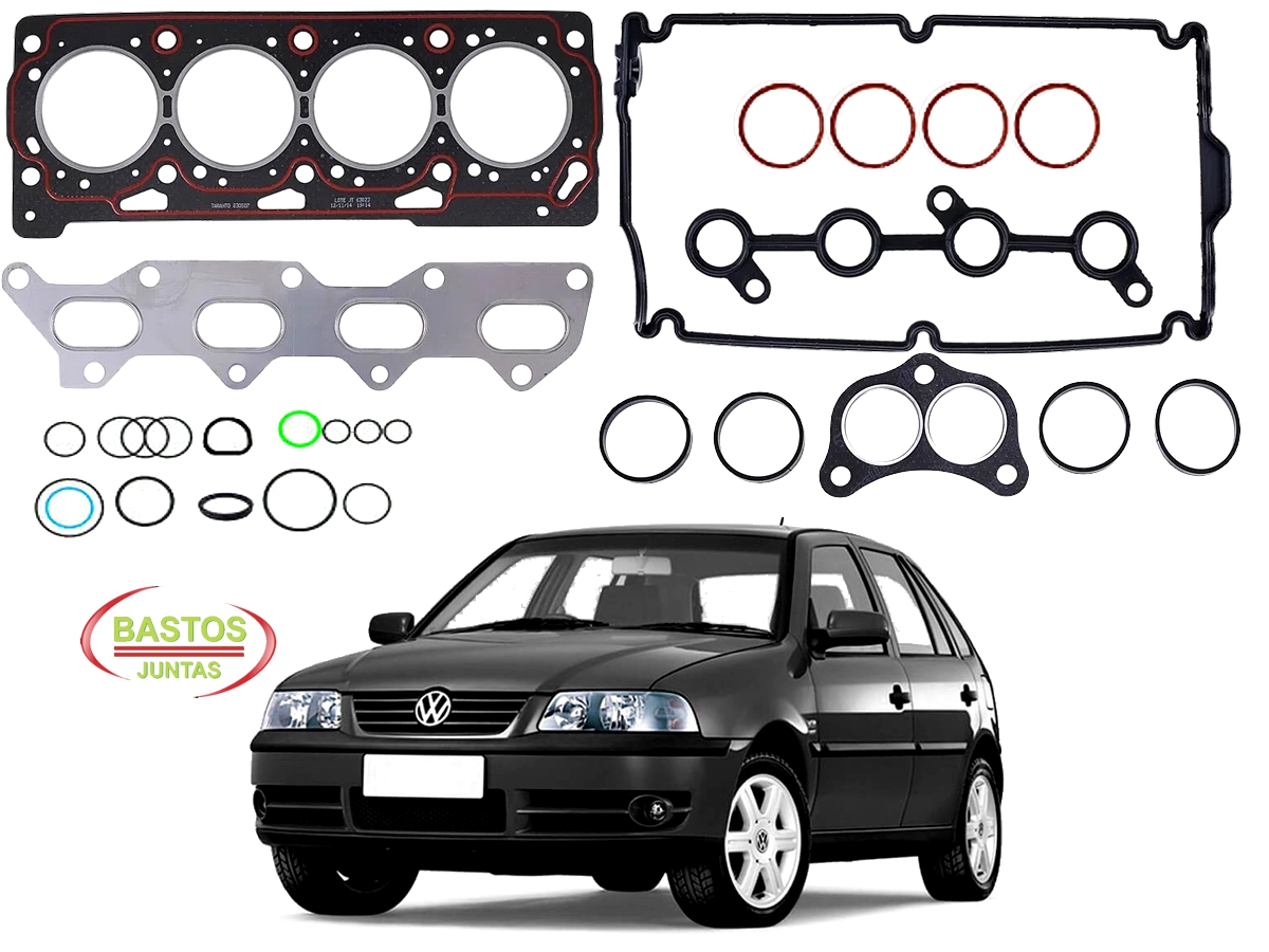 JOGO JUNTA CABEÇOTE BASTOS VOLKSWAGEN GOL G3 1.0 16V 2000 A 2005 - Go ...
